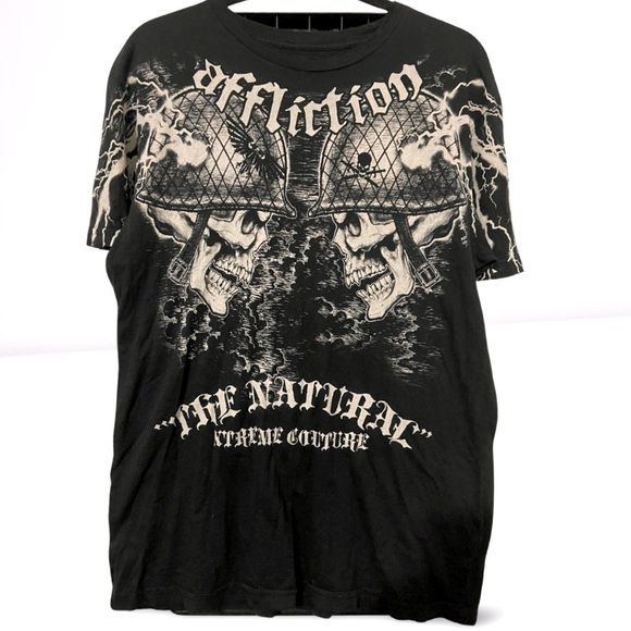 Vintage Affliction Signature Series UFC Star Randy “The Natural” Couture T-shirt - Picture 1 of 4